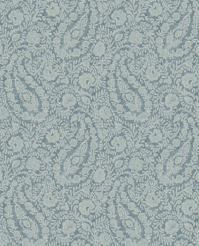 Wallpaper, blue, flowers, ornaments, 350656, Amber, Eijffinger