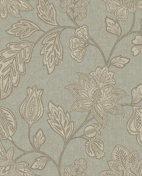 Wallpaper, blue, flowers, 350664, Amber, Eijffinger