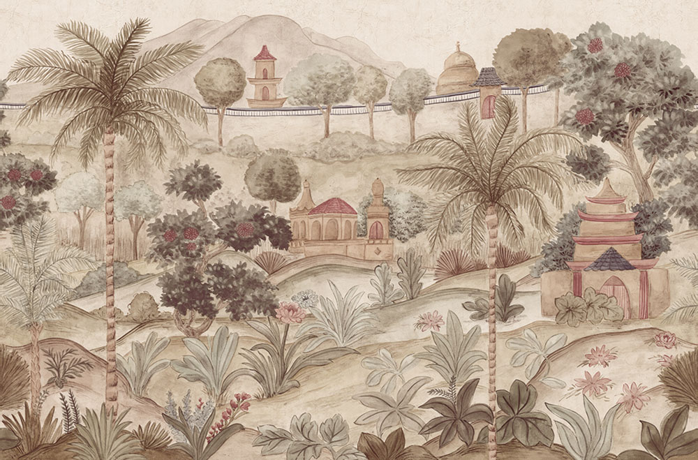 Mural wallpaper, Majestic Garden, 350682, Amber, Eijffinger