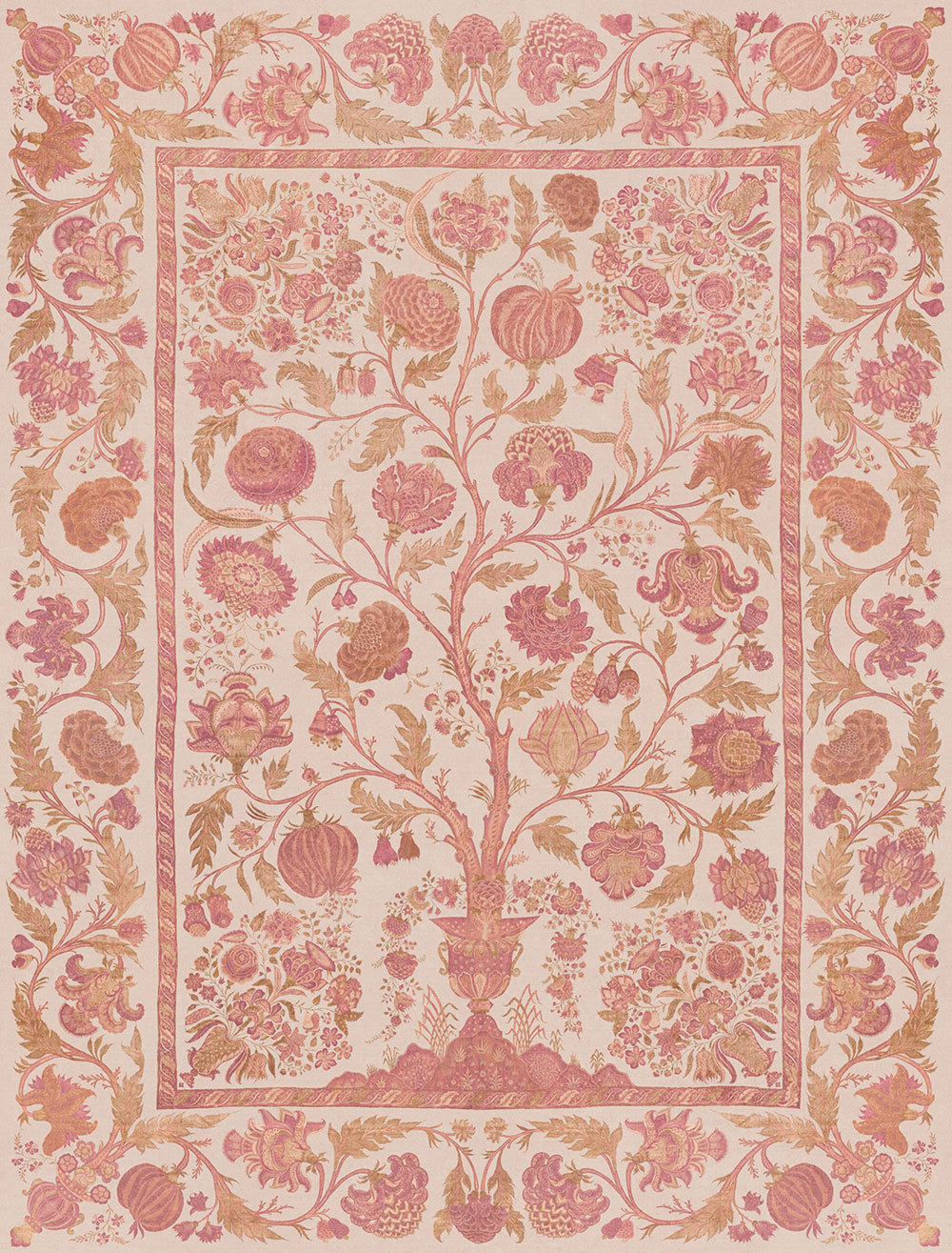 Mural wallpaper, pink, Tree of Life, 350684, Amber, Eijffinger