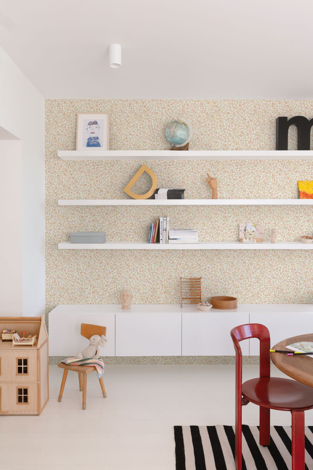 Wallpaper, pink, flowers, LD3018, Little Dreamers, Grandeco