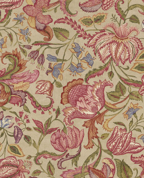 Wallpaper, beige, flowers, 350640, Amber, Eijffinger