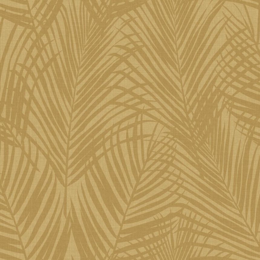 Wallpaper, ochre, palm leaves, 347807, 3D Reflections, Origin