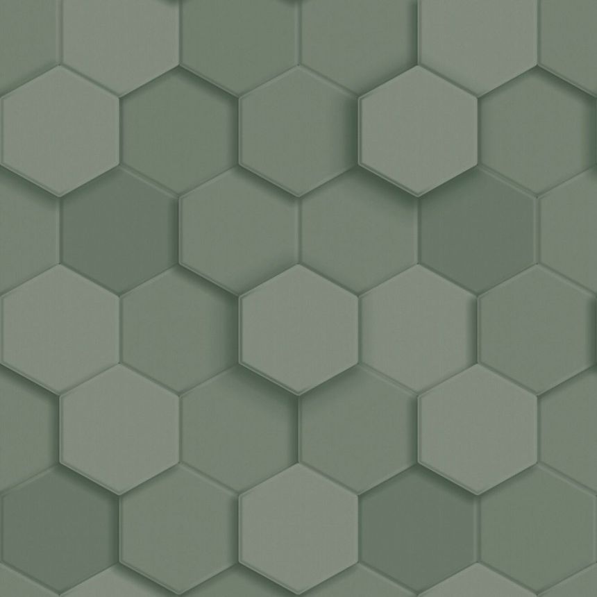 Wallpaper, green, hexagons, 347851, 3D Reflections, Origin