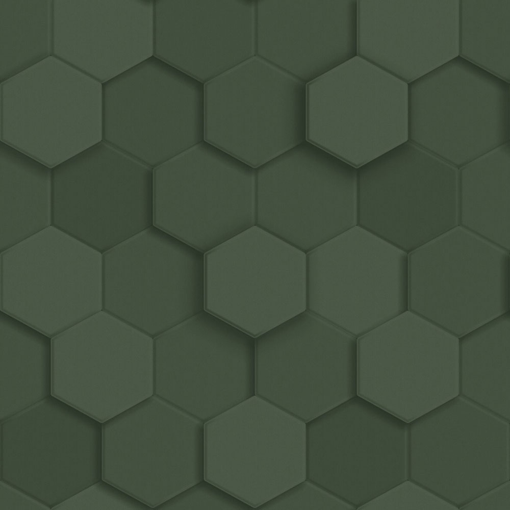 Wallpaper, green, hexagons, 347852, 3D Reflections, Origin