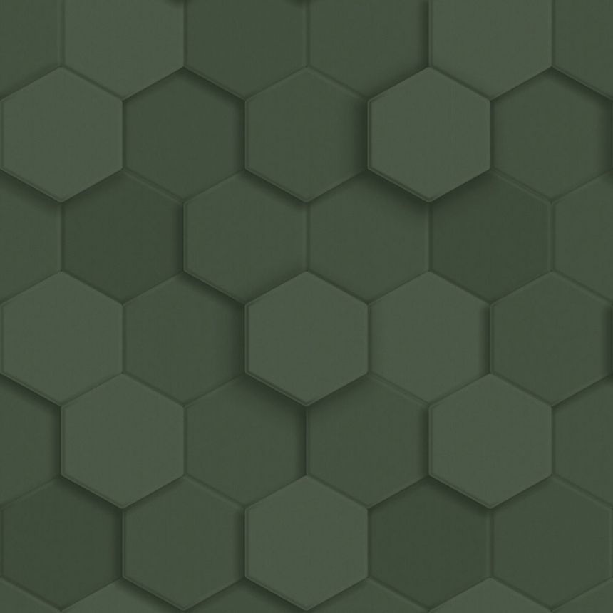 Wallpaper, green, hexagons, 347852, 3D Reflections, Origin