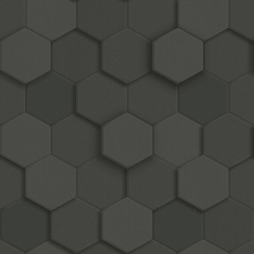 Wallpaper, black, hexagons, 347854, 3D Reflections, Origin