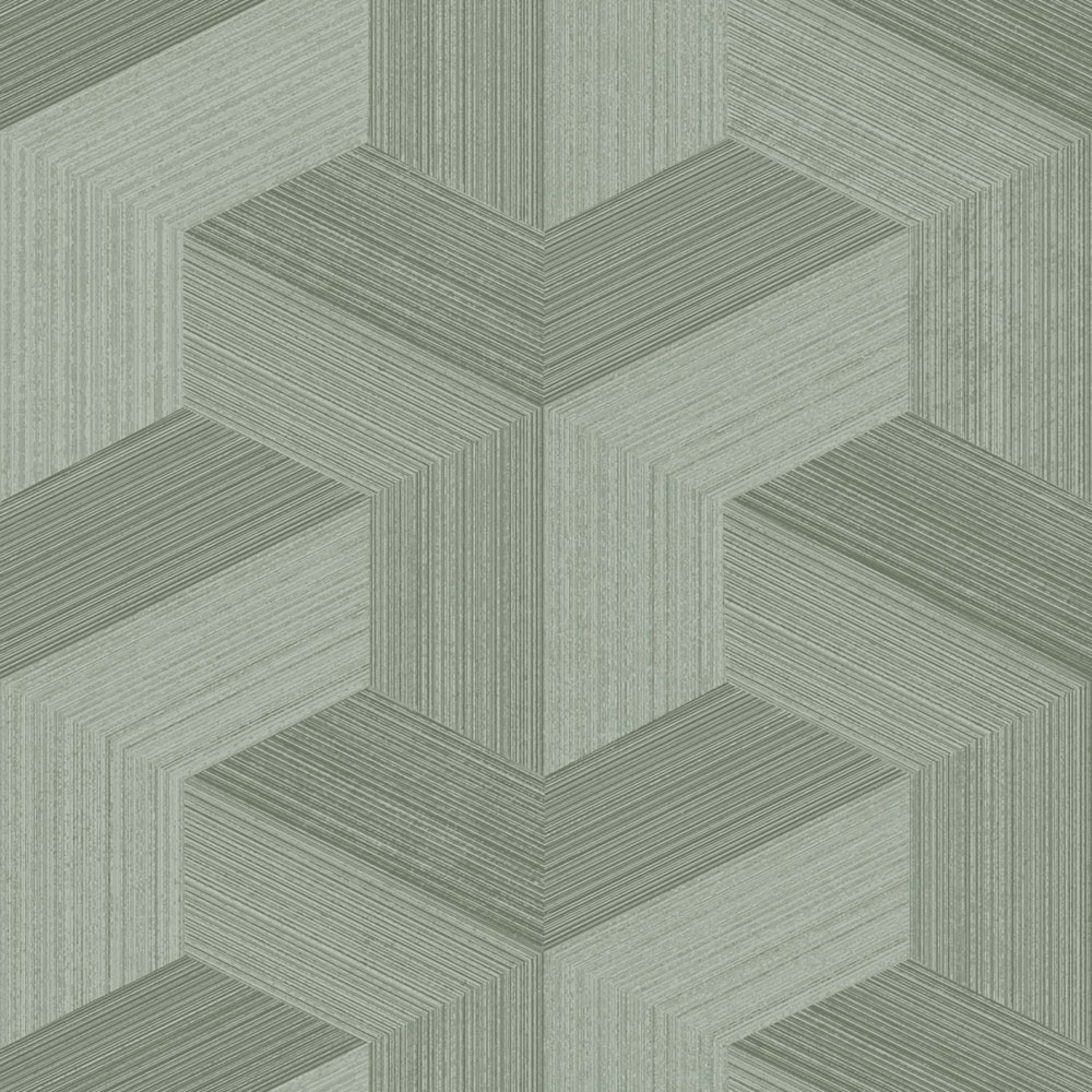 Wallpaper, green, geometric pattern, 347951, 3D Reflections, Origin
