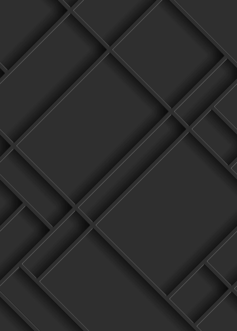 Mural wallpaper, black, panel imitation, 357327, 3D Reflections, Origin