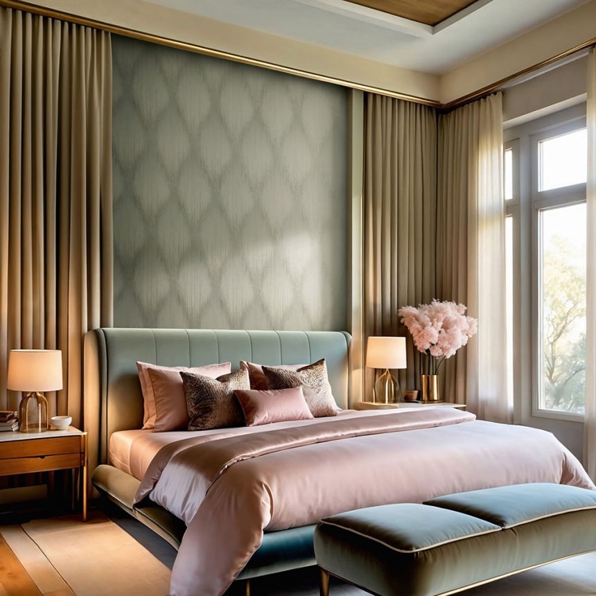 Wallpaper, Green, Graphic Pattern, 35803, Papis Loveday Fashion Icon, Marburg