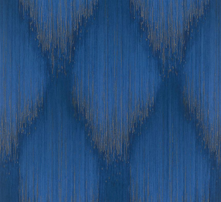 Wallpaper, Blue-Gold, Graphic Pattern, 35808, Papis Loveday Fashion Icon, Marburg