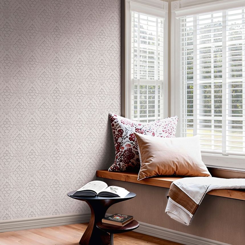 Wallpaper, Grey-Beige, 3D Pattern, 35811, Papis Loveday Fashion Icon, Marburg