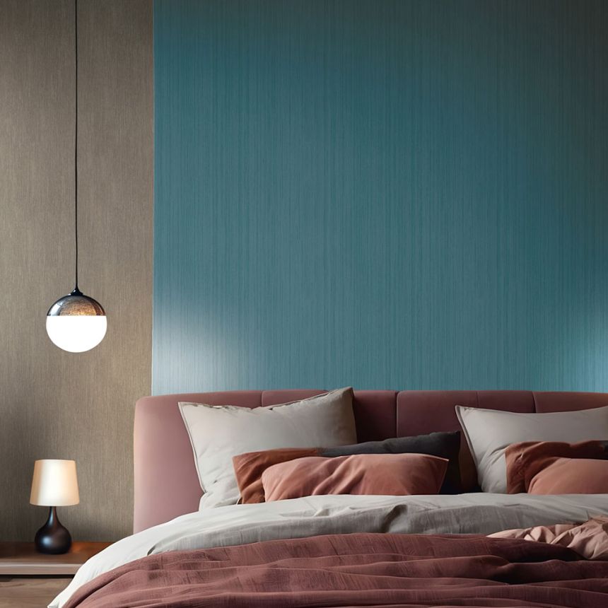 Wallpaper, Turquoise, Fabric Texture, 35838, Papis Loveday Fashion Icon, Marburg