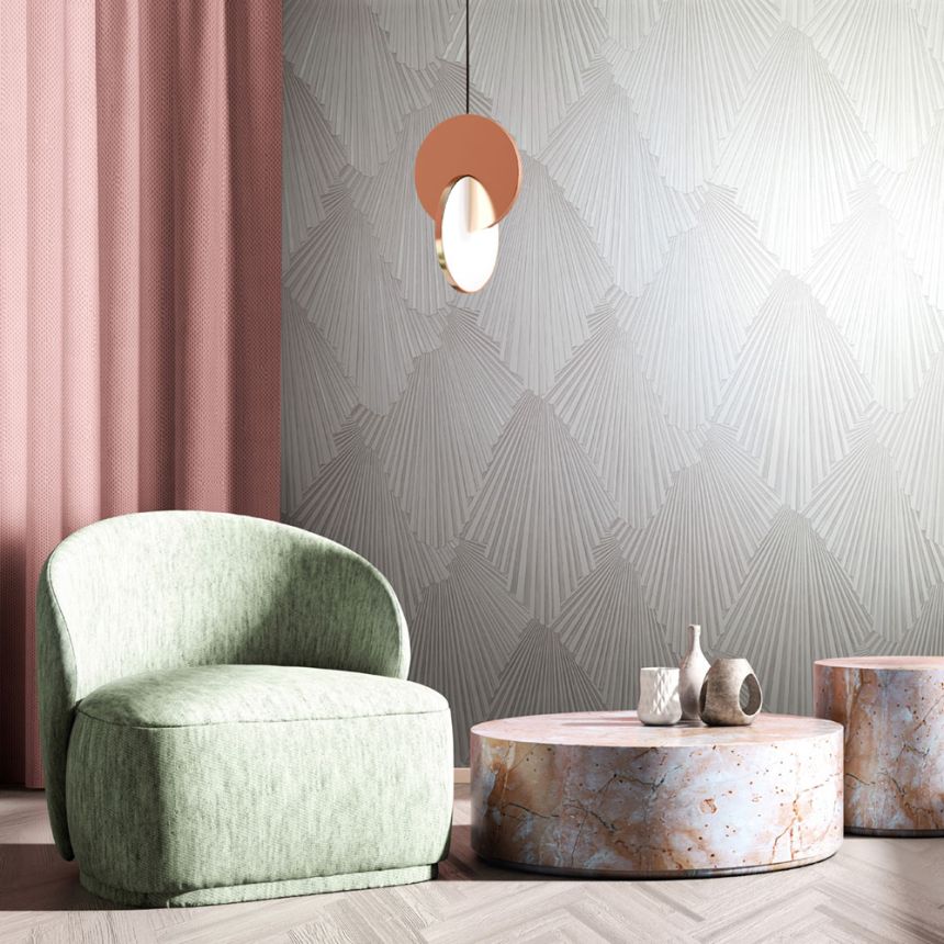 Wallpaper, White, Graphic Pattern, 35845, Papis Loveday Fashion Icon, Marburg