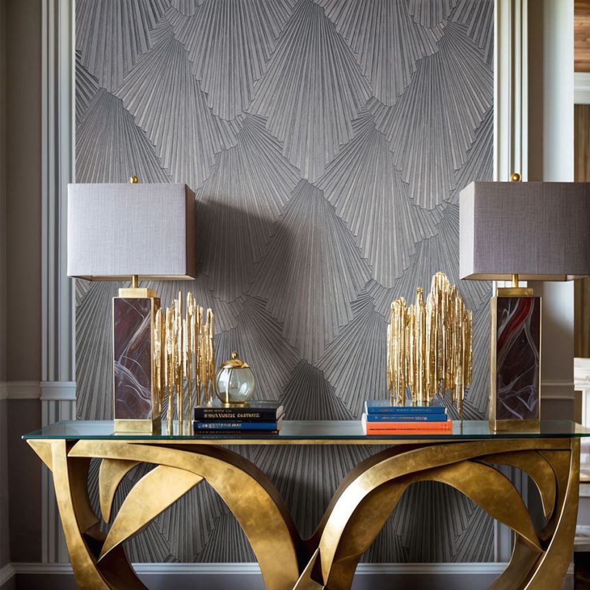 Wallpaper, Grey, Graphic Pattern, 35849, Papis Loveday Fashion Icon, Marburg