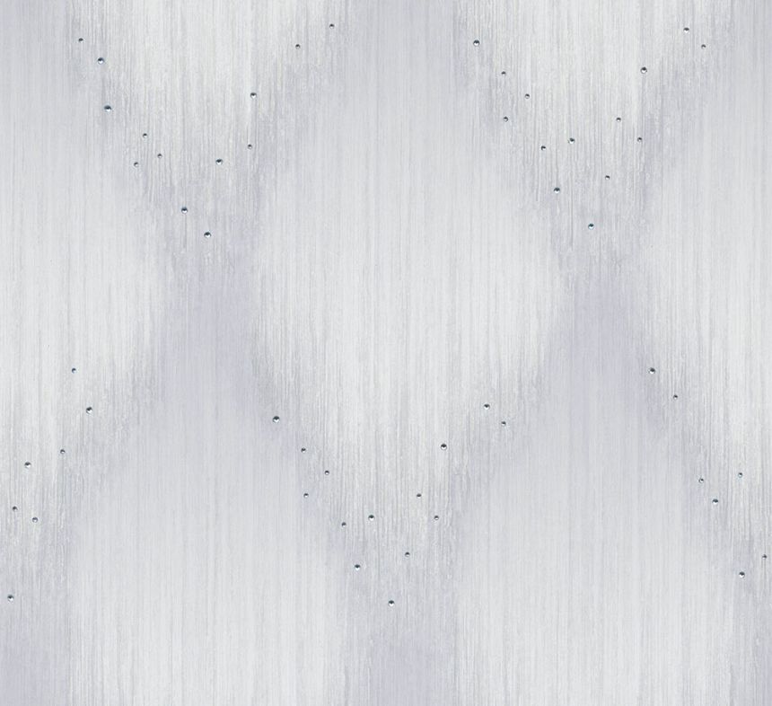 Wallpaper, Grey-White, Graphic Pattern with Crystals, 35883, Papis Loveday Fashion Icon, Marburg