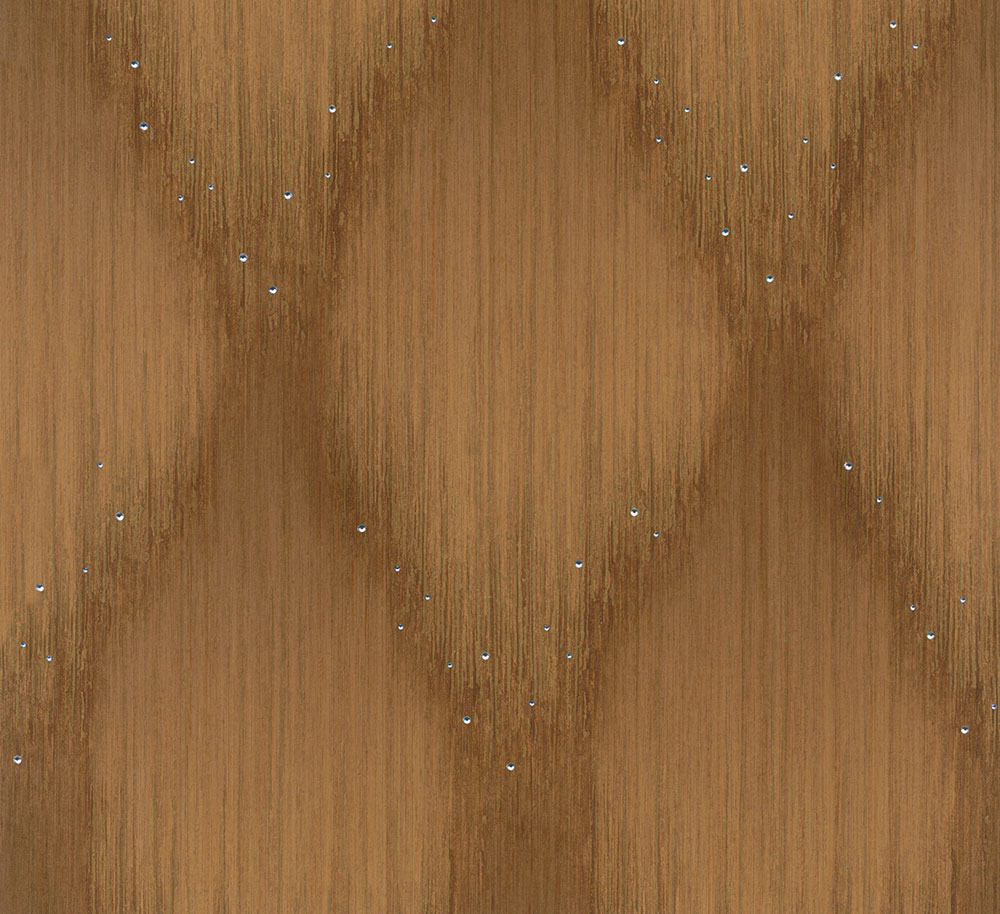 Wallpaper, Brown-Gold, Graphic Pattern with Crystals, 35885, Papis Loveday Fashion Icon, Marburg