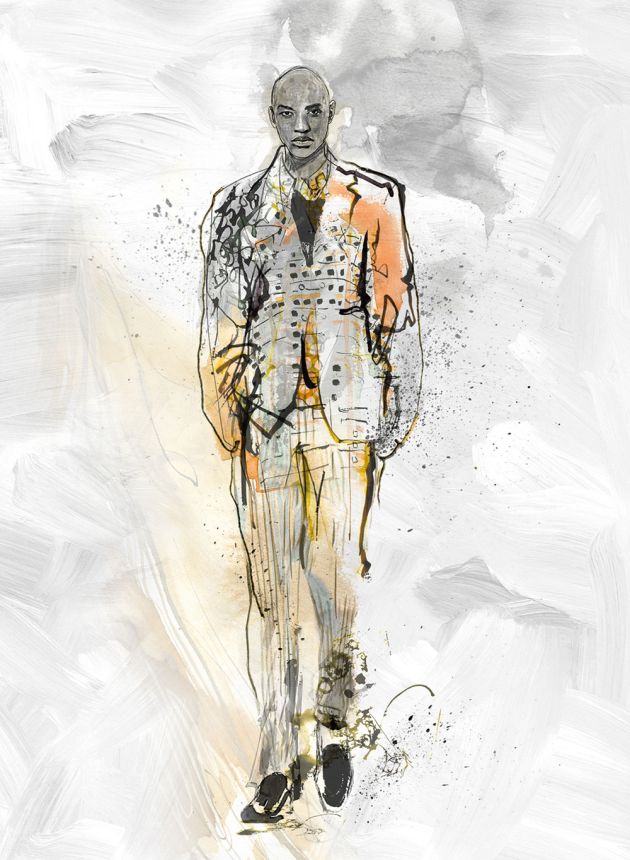 Wall Mural, Male Model, 35899, Papis Loveday Fashion Icon, Marburg