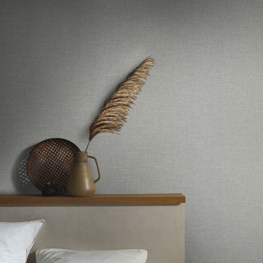 Wallpaper, Grey, Fabric Effect, 34915, Eclectic, Marburg