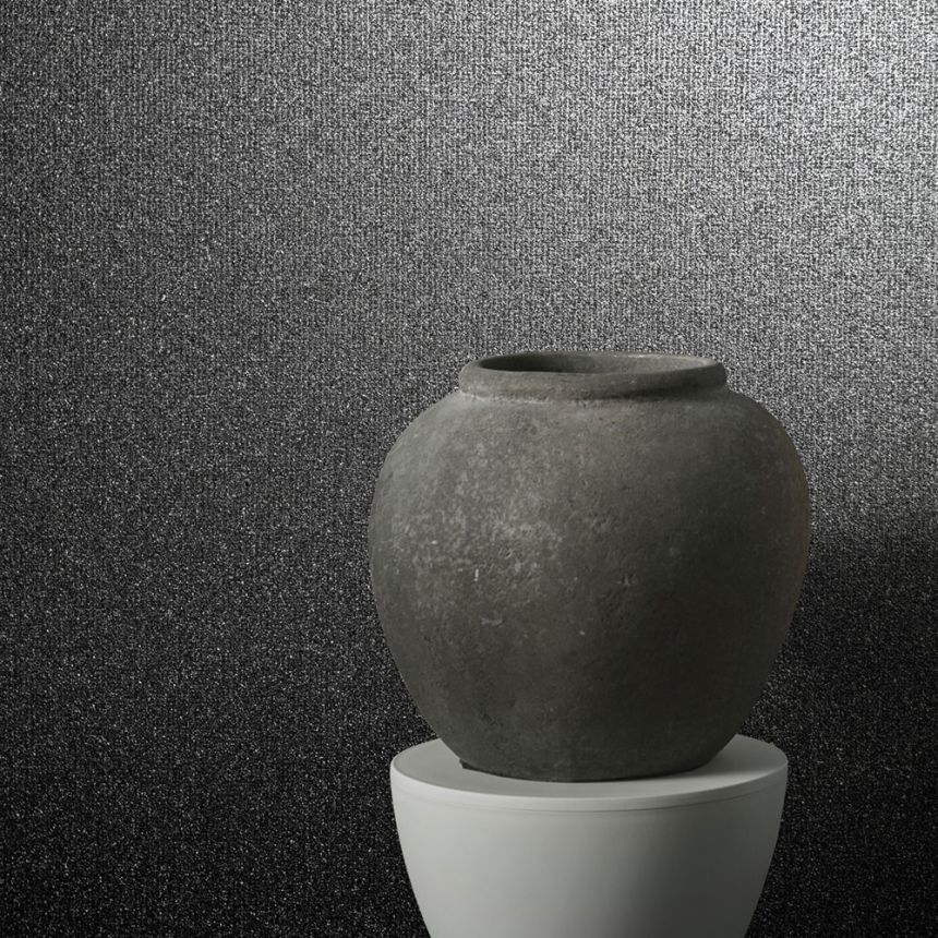Wallpaper, Black, Pebbles, 34945, Eclectic, Grains & Plains, Marburg