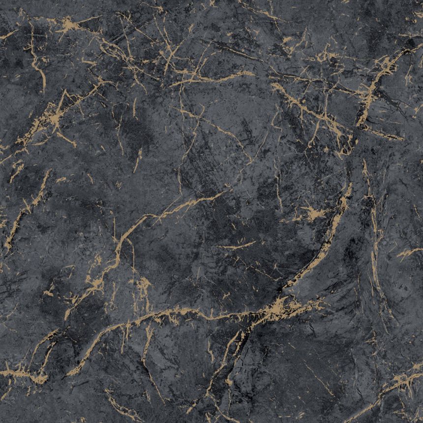 Wallpaper, black-gold, marble, A78003, Vavex 2027