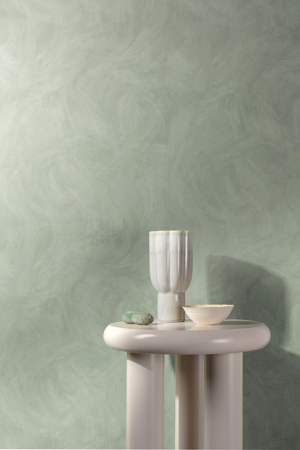 Wallpaper, green, stucco, plaster, A78710, Vavex 2027