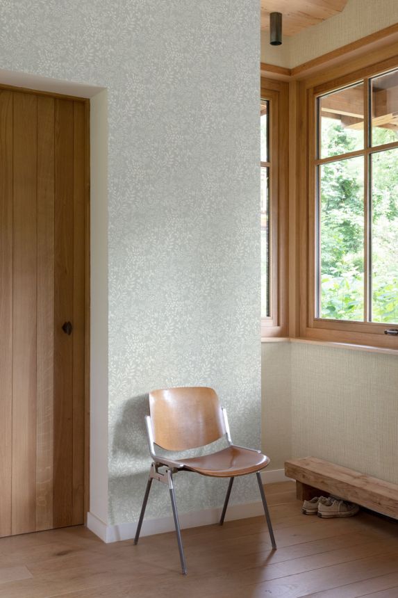 Wallpaper, grey, grasses, leaves, 205001, Vavex 2027