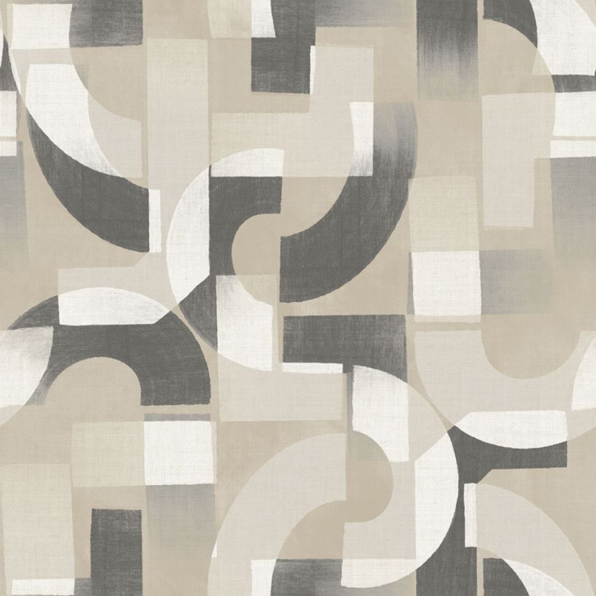 Graphic wallpaper, grey-beige, A76002, Vavex 2027