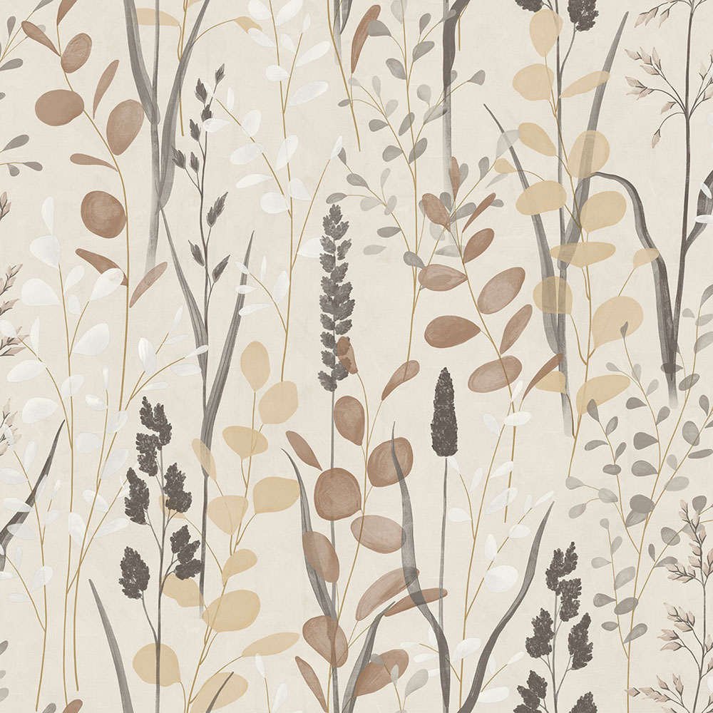 Wallpaper, beige, leaves, grasses, A76203, Vavex 2027