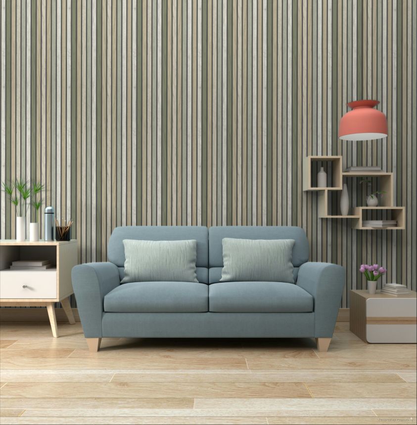 Wallpaper, planks, slats, wood imitation, B31204, Vavex 2027