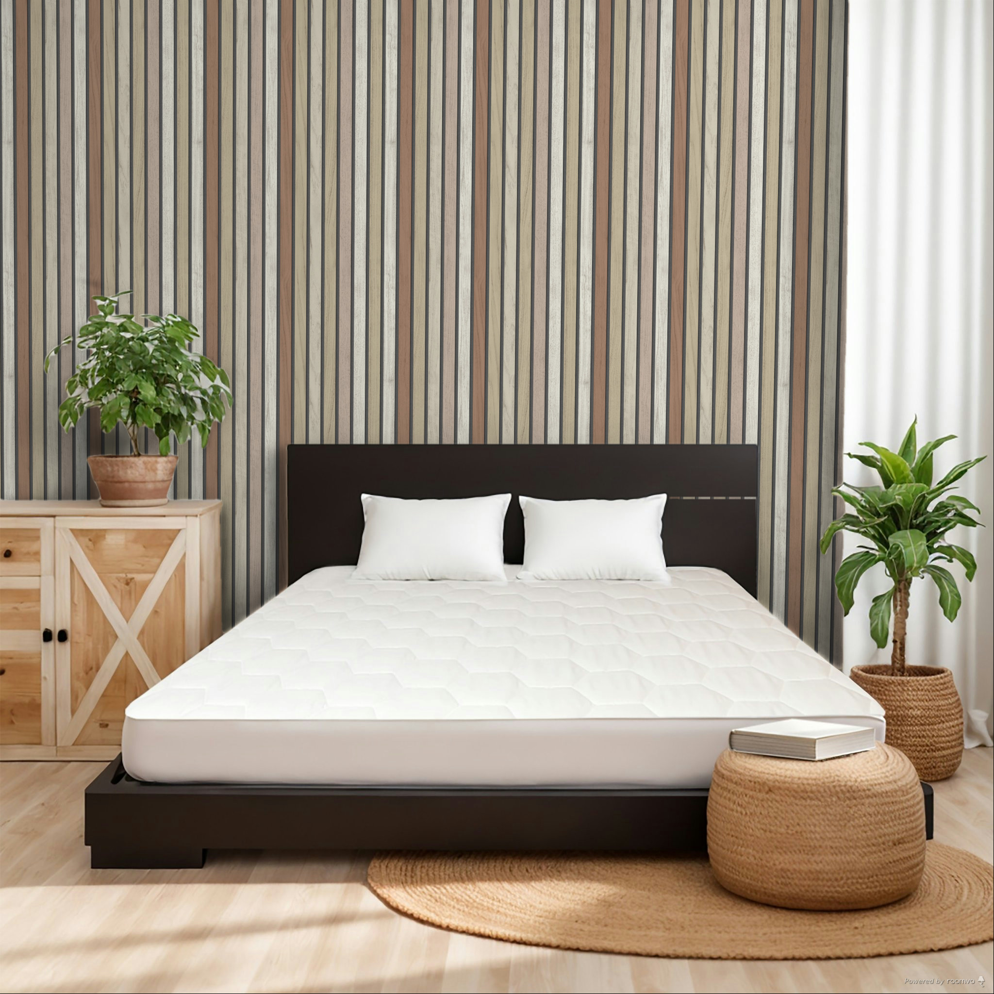 Wallpaper, planks, slats, wood imitation, B31210, Vavex 2027