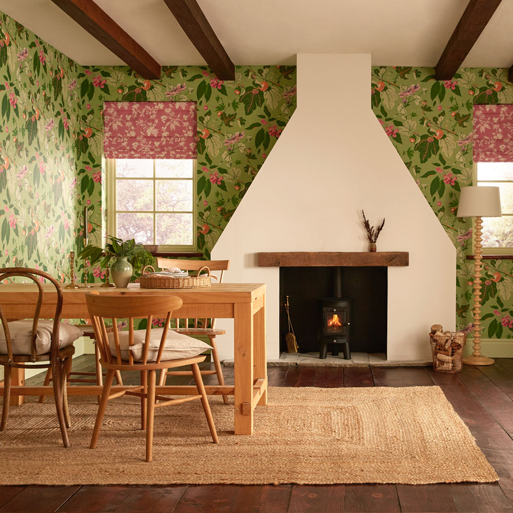 Wallpaper, green, leaves, fruits, 130281, Concerto, Graham Brown Premium