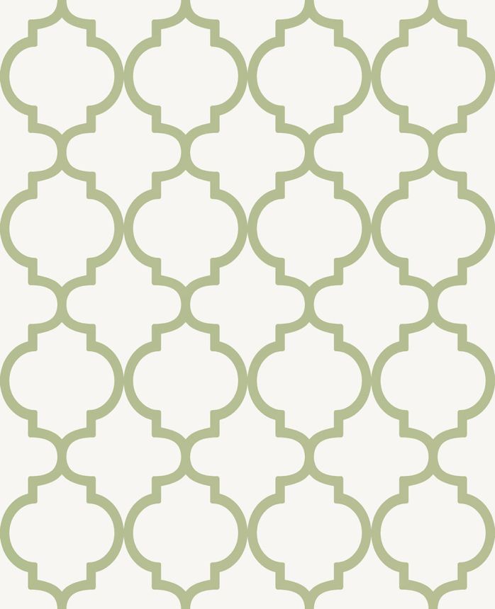 Wallpaper, cream-green, trellis, grid, 130301, Concerto, Graham Brown Premium