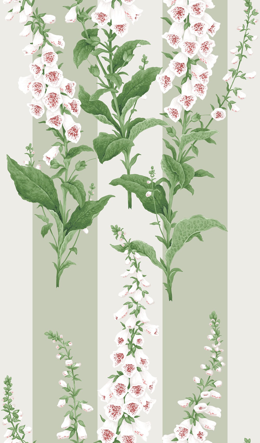 Wallpaper, green, flowers, stripes, 130309, Concerto, Graham Brown Premium