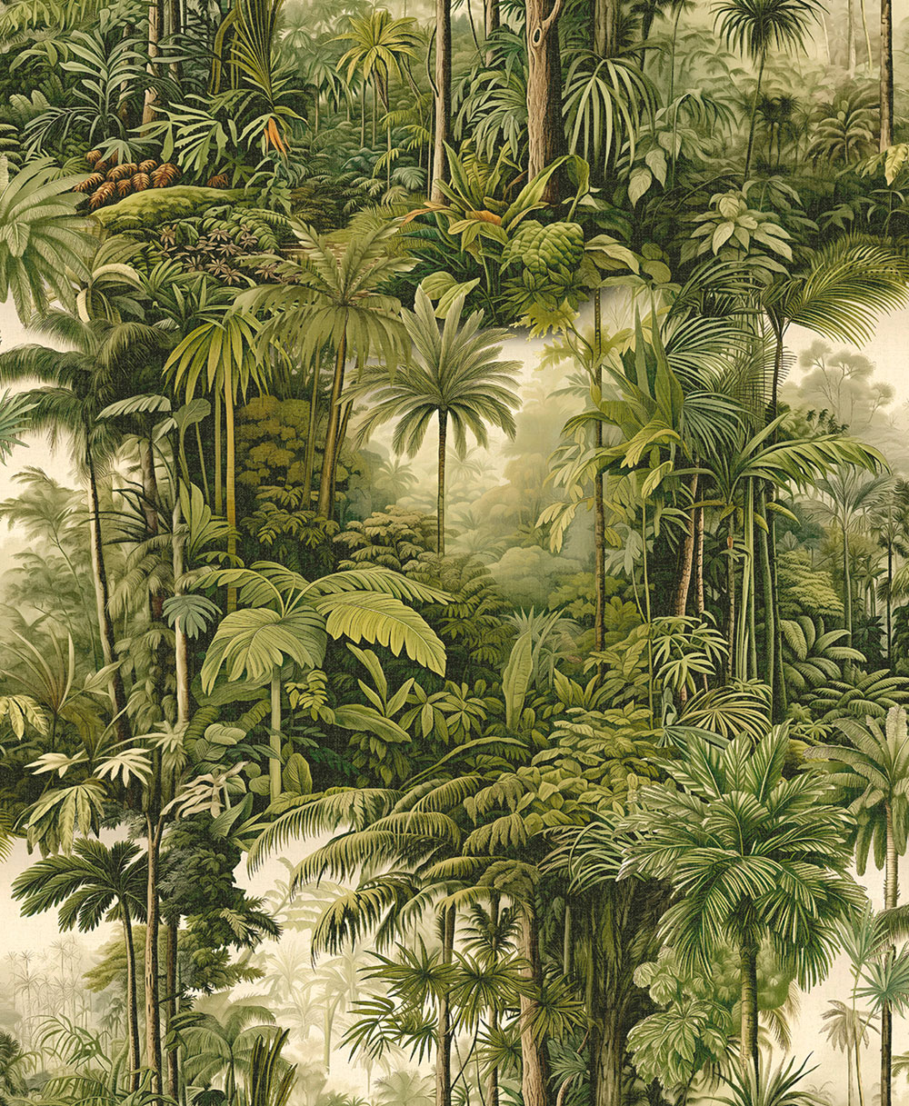 Wallpaper, green, palms, jungle, 127913, Arboretum, Graham Brown Premium