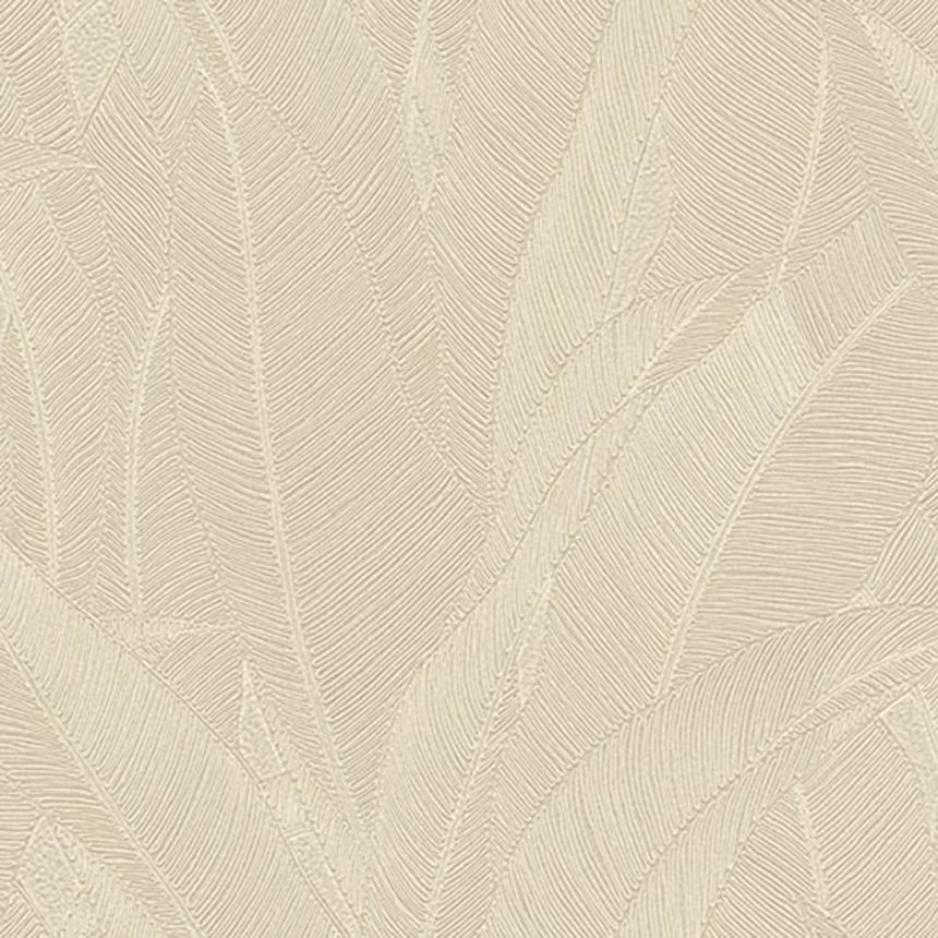Luxury Wallpaper, Beige-Grey, Leaves, Z16706, Murella 100, Zambaiti Parati