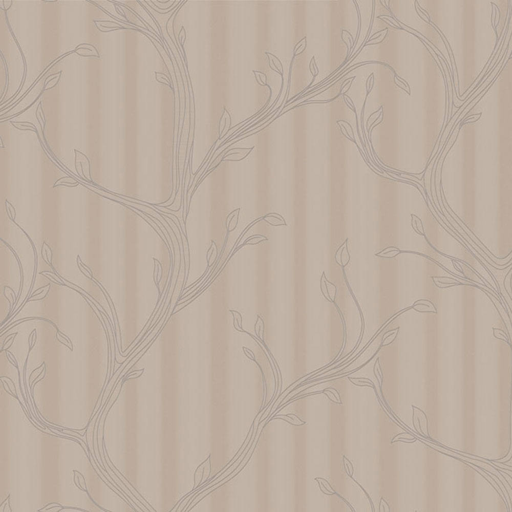 Luxury Wallpaper, Brown, Leafy Branches, Z16713, Murella 100, Zambaiti Parati