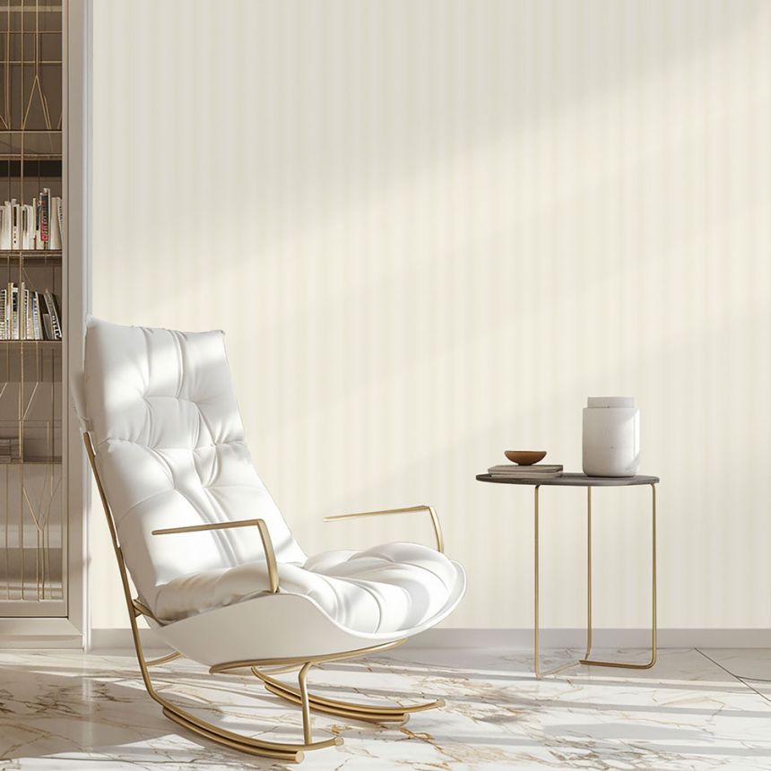 Luxury Wallpaper, Cream, Stripe Effect, Z16718, Murella 100, Zambaiti Parati