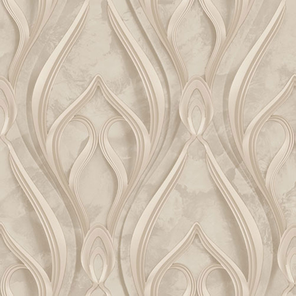 Luxury Wallpaper, Grey-Beige, Ornaments, Z16732, Murella 100, Zambaiti Parati