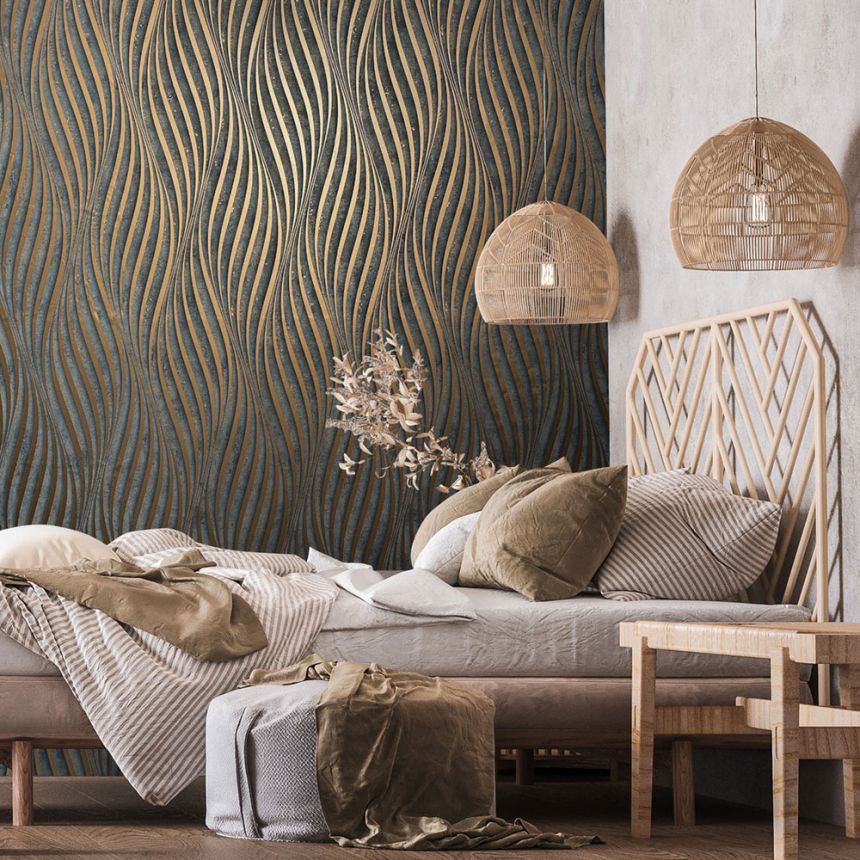 Wallpaper, Grey-Green, Stone, 34650, Terra, Marburg