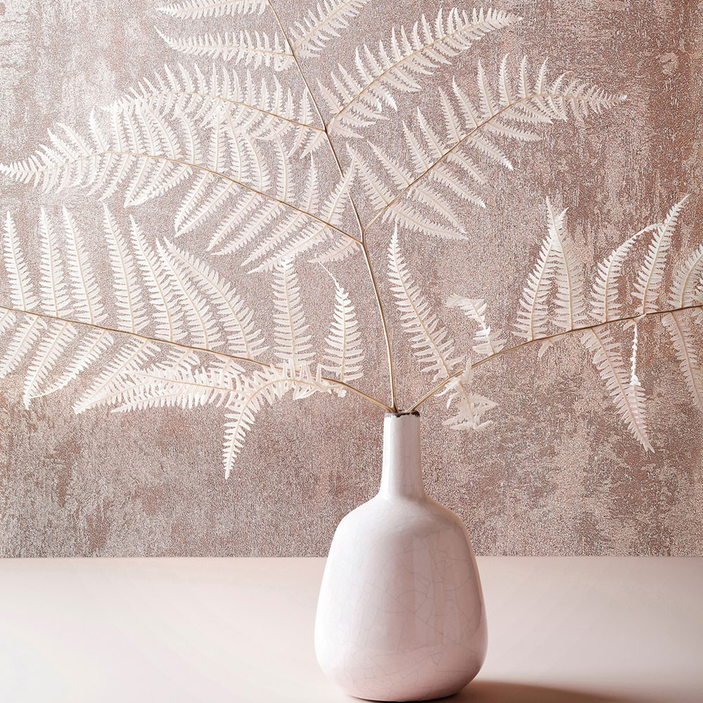 Wallpaper, beige-pink, stucco plaster, 34279, City Glow, City Romance, Marburg