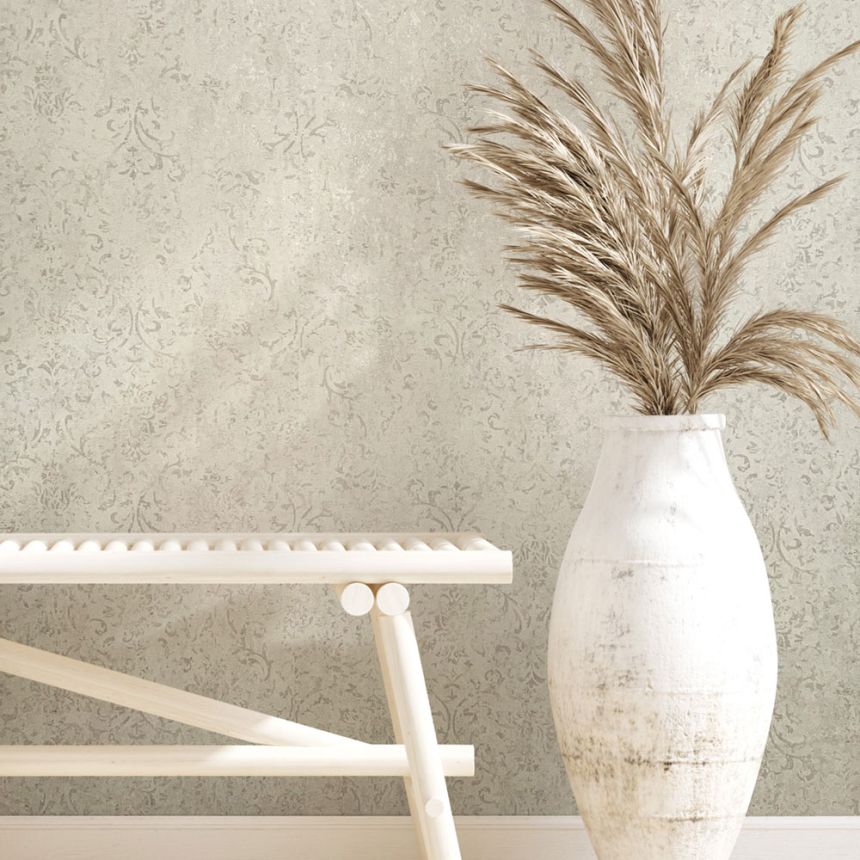 Wallpaper, Grey-Beige, Graphic 3D Pattern, 34642, Terra, Marburg