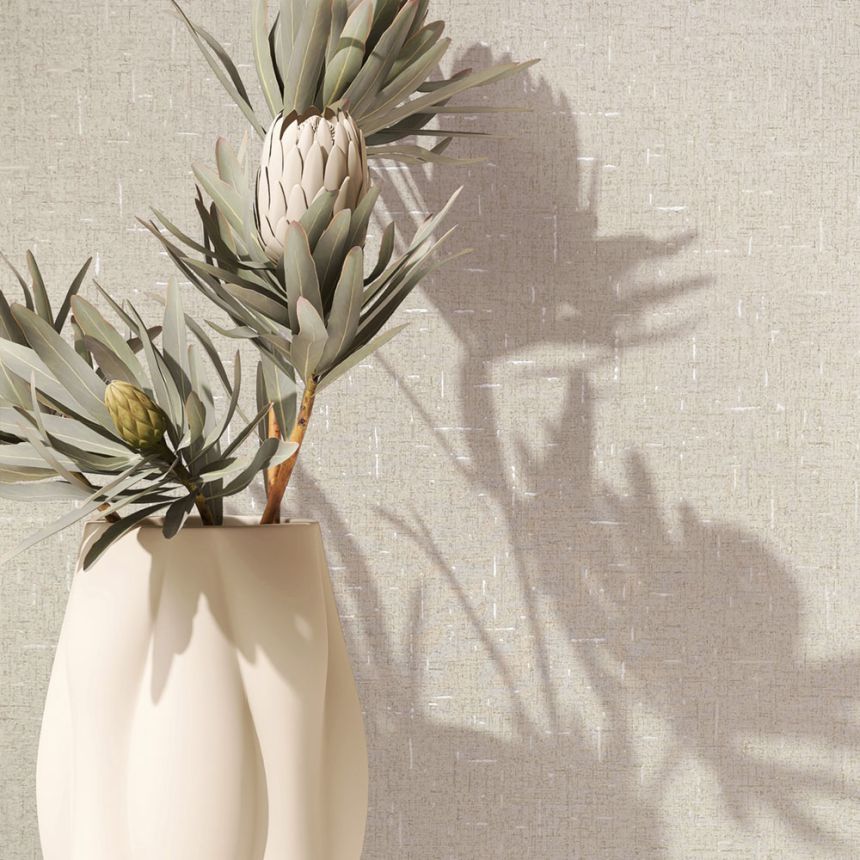 Wallpaper, beige, fabric texture, 35107, City Romance, Marburg