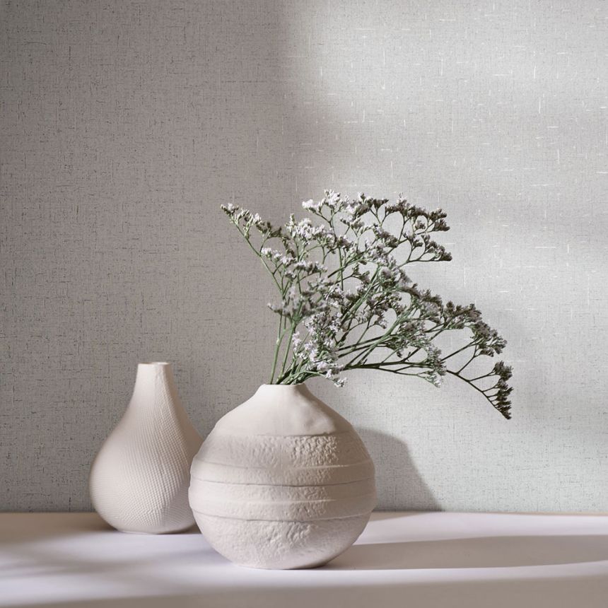 Wallpaper, cream, fabric texture, 35109, City Romance, Marburg