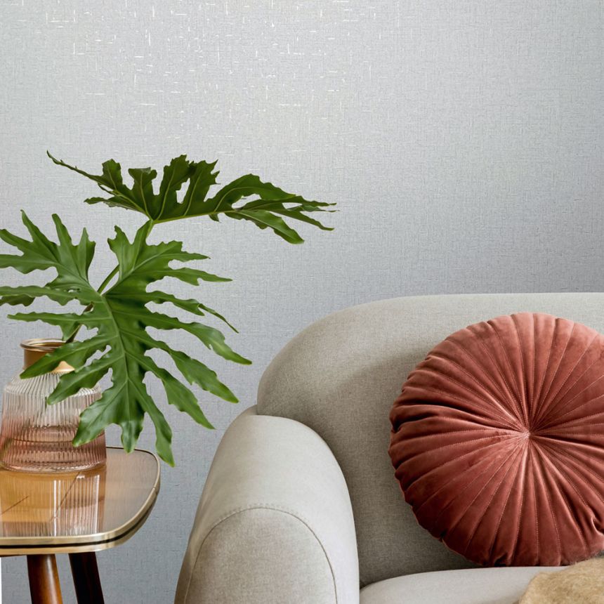 Wallpaper, grey-cream, fabric texture, 35116, City Romance, Marburg