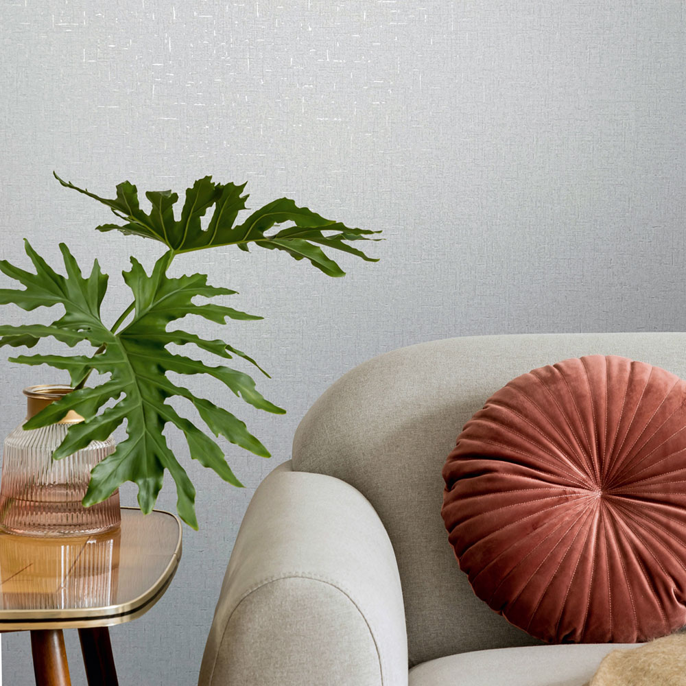 Wallpaper, grey-cream, fabric texture, 35116, City Romance, Marburg