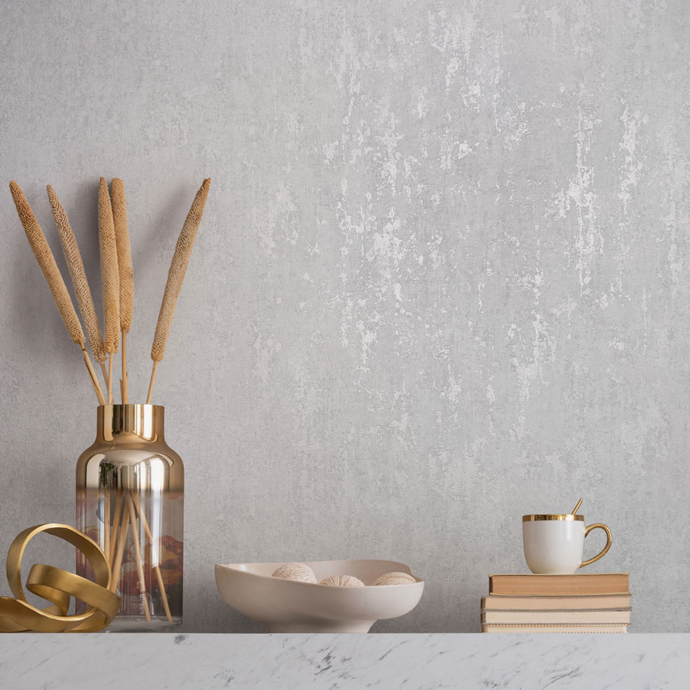 Wallpaper, white, stucco plaster, 35126, City Romance, Marburg