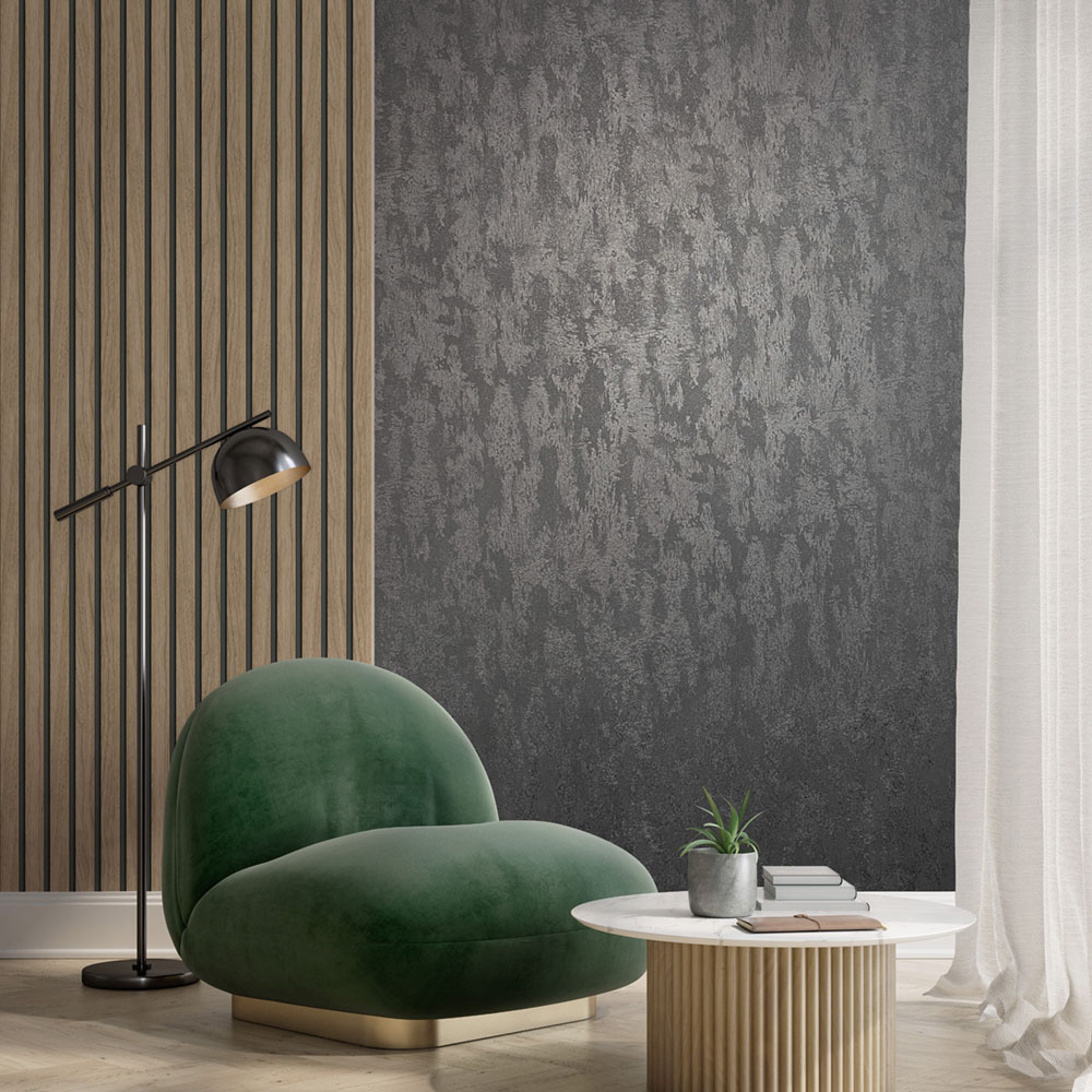 Wallpaper, black, stucco plaster, 35130, City Romance, Marburg