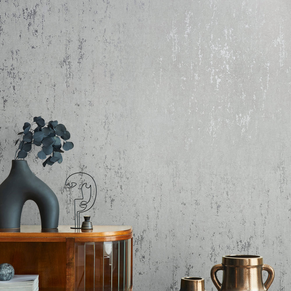 Wallpaper, grey, stucco plaster, 35144, City Romance, Marburg