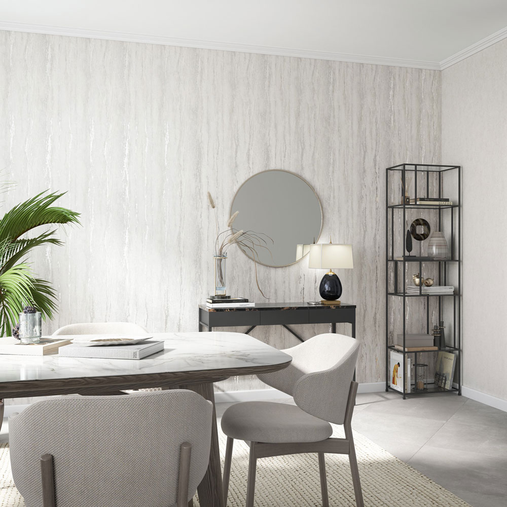 Wallpaper, grey, stucco plaster, 35155, City Romance, Marburg